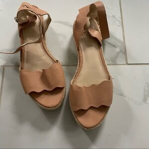 Vince Camuto Scalloped Wedges